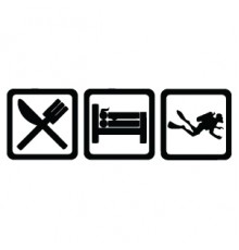 Наклейка «Eat, Sleep, Diving»