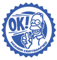 Наклейка «Homer Certimafied»