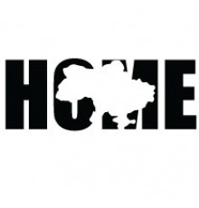 Наклейка «Україна HOME»