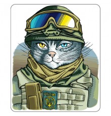 Наклейка «Котик Захисник»