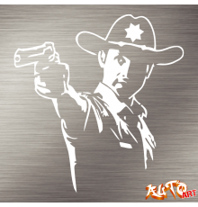 Наклейка «The Walking Dead Rick Grimes»