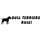 Наклейка «Bullterriers rule!»