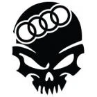 Наклейка «Череп Audi»
