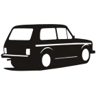 Наклейка «Нива Мафия v2»