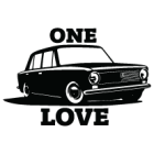 Наклейка «ВАЗ 2101 One Love»