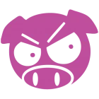 Наклейка «JDM Pig Angry»