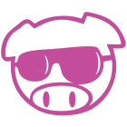 Наклейка «JDM Pig Sunglasses»