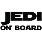Наклейка «Jedi on board»