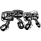 Наклейка «Поршни v2»