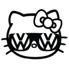 Наклейка «Hello Kitty Volkswagen»