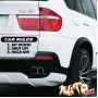 Наклейка «Car Rules»