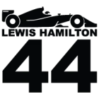 Наклейка «Lewis Hamilton F1»