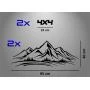 Набор наклеек «Горы 4x4»