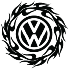 Наклейка «VW Flame»