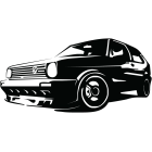 Наклейка «VW Golf 2»