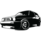 Наклейка «VW Golf 2 v2»
