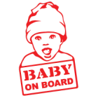 Наклейка «Baby on Board v14»