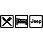 Наклейка «Eat, Sleep, Jeep»