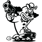 Наклейка «Angry Clown»