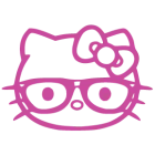 Наклейка «Hello Kitty Ботан»