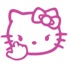 Наклейка «Hello Kitty Finger»