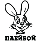 Наклейка «Заяц Плейбой»