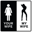Наклейка «Your Wife - My Wife»