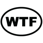 Наклейка «WTF»