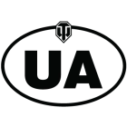 Наклейка «UA WOT»