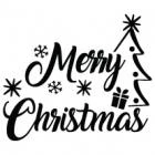 Наклейка «Merry Christmas»