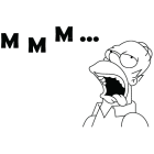 Наклейка «Гомер Ммм...»