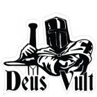 Наклейка «Deus Vult v2»