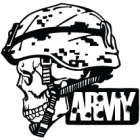 Наклейка «Army Skull»