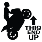 Наклейка «This End UP»