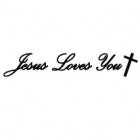 Наклейка «Jesus Loves You»