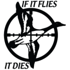 Наклейка «If It Flies - It Dies»