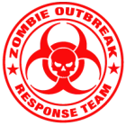 Наклейка «Zombie Outbrake Response Team»