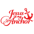 Наклейка «Jesus is my Anchor»
