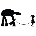 Наклейка «AT-AT & Girl»