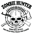 Наклейка «Zombie Hunter»
