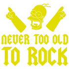 Наклейка «Never old»