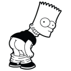Наклейка «Bart Simpson»