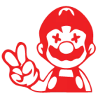 Наклейка «Super Mario»