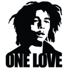 Наклейка «Bob Marley One Love»