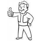 Наклейка «Fallout Boy v2»