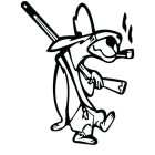 Наклейка «Smoking Dog»