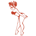 Наклейка «Pin Up v3»