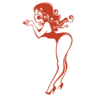 Наклейка «Pin Up v10»