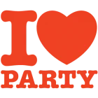 Наклейка «I Love Party»