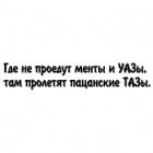 Наклейка «Пацанские Тазы»